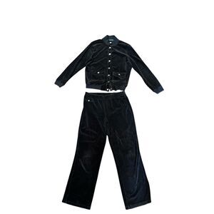 Lauren Ralph Lauren Black Velvet Set
